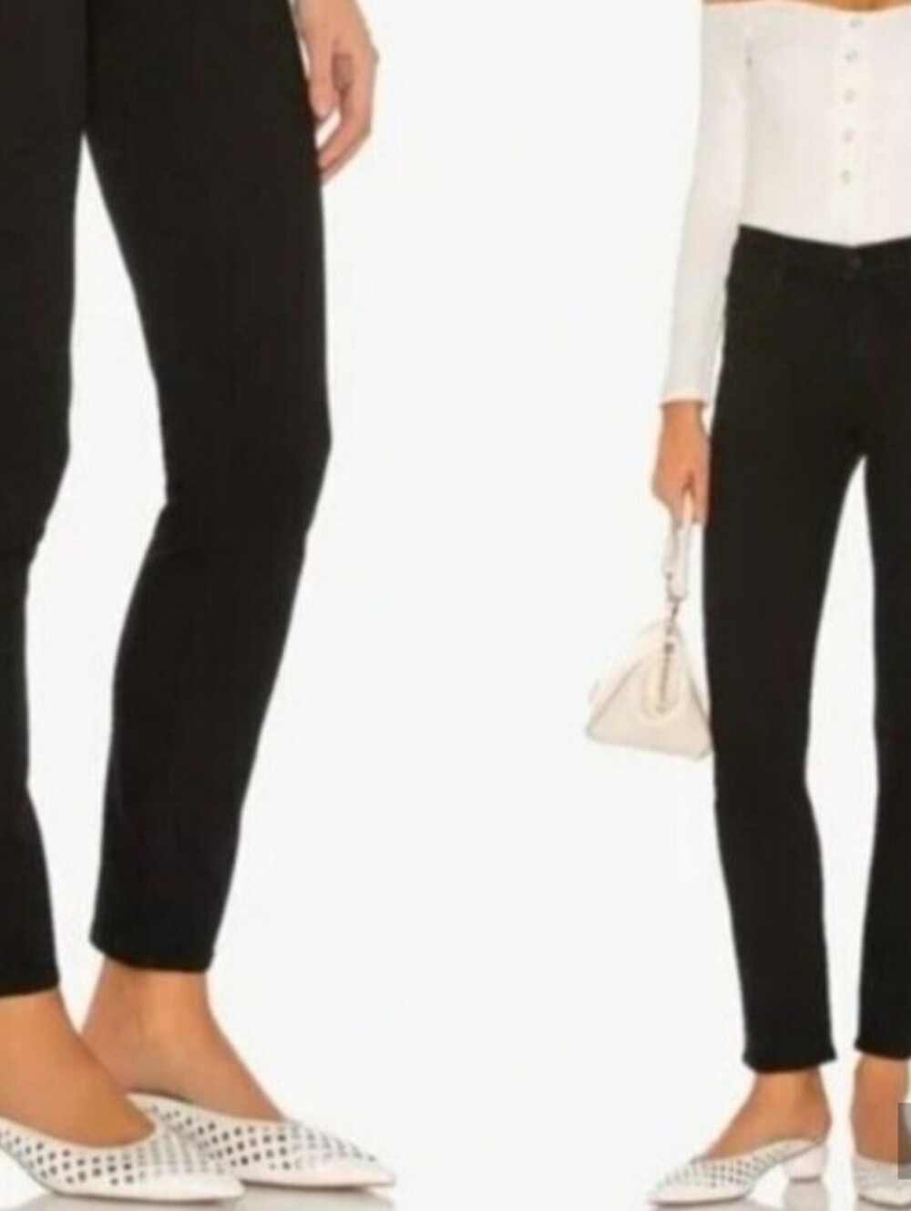 Mother Size 27 Black Mid Rise Dazzler Ankle Jeans In Not Guilty Wash